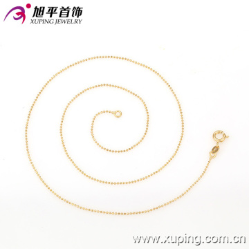 42614 xuping экологические медные женские цепочки позолоченные цепи ожерелье